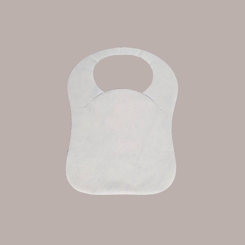 100 Pz Bavaglini Baby Bambino Tessuto TNT Bianco Gelato Airspun
