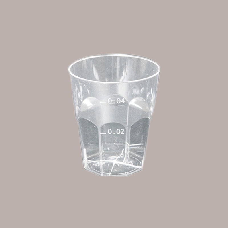 120 Pz Bicchiere Flute Calice Base Nera 120cc Plastica Usa e Getta