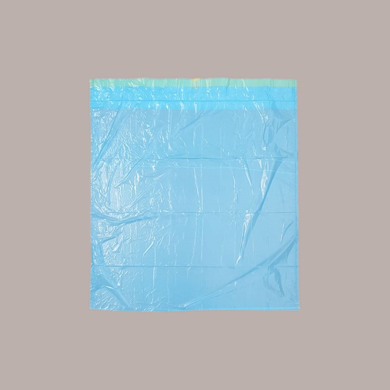 75 Pz Sacchetto Piccolo Immondizia 55x65mm con Maniglie Azzurro [cd1d5149]