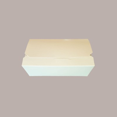 60 Pz Box per Alimenti Medio in Carta Crema Asporto 180x120H50 [2403fe28]