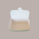 60 Pz Box per Alimenti Medio in Carta Crema Asporto 180x120H50 [fd25bd25]