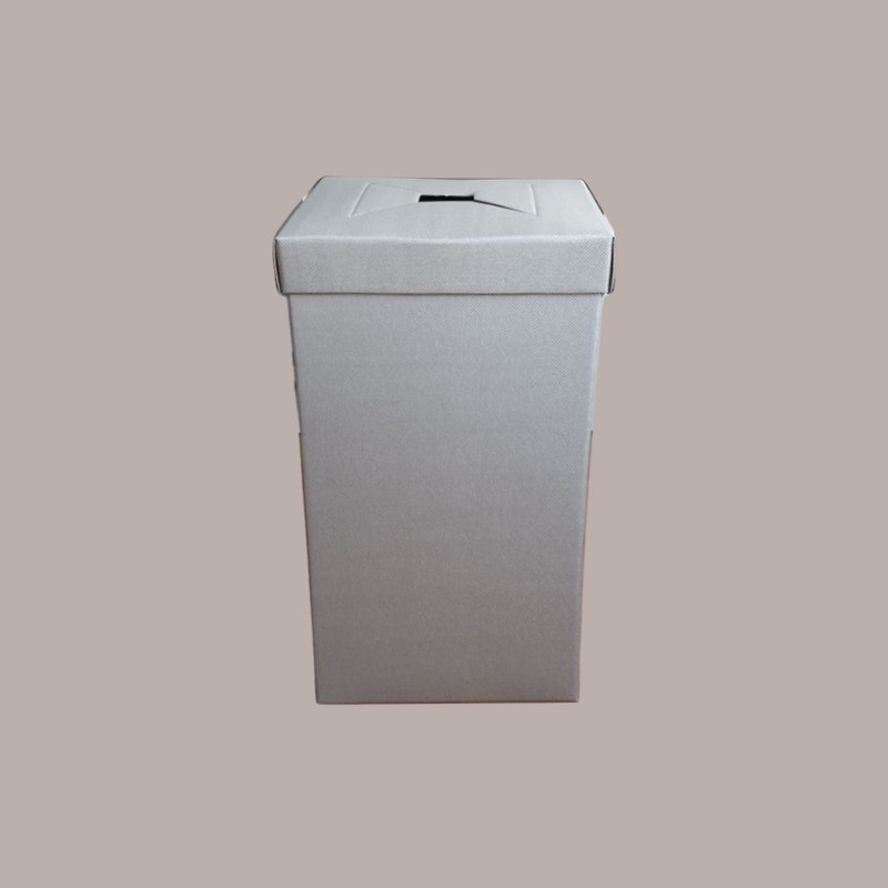 Cartone Scatola Getta Carte Ufficio Tortora 29x29H50 [8ca73470]