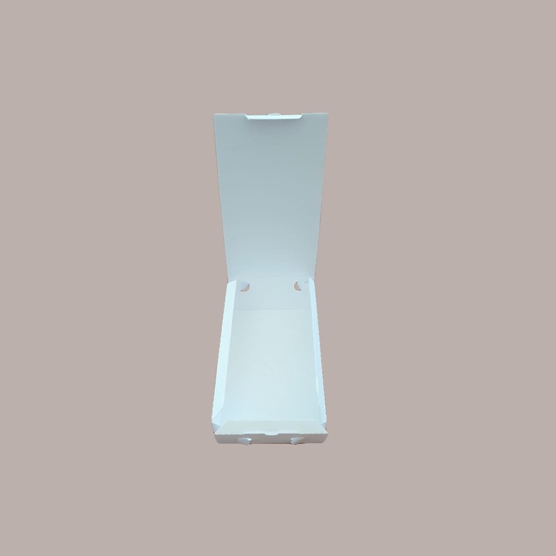 50 Pz Scatola Asporto Triplo Vegetale Bianca Stesa 290x170H75 [1325b38c]