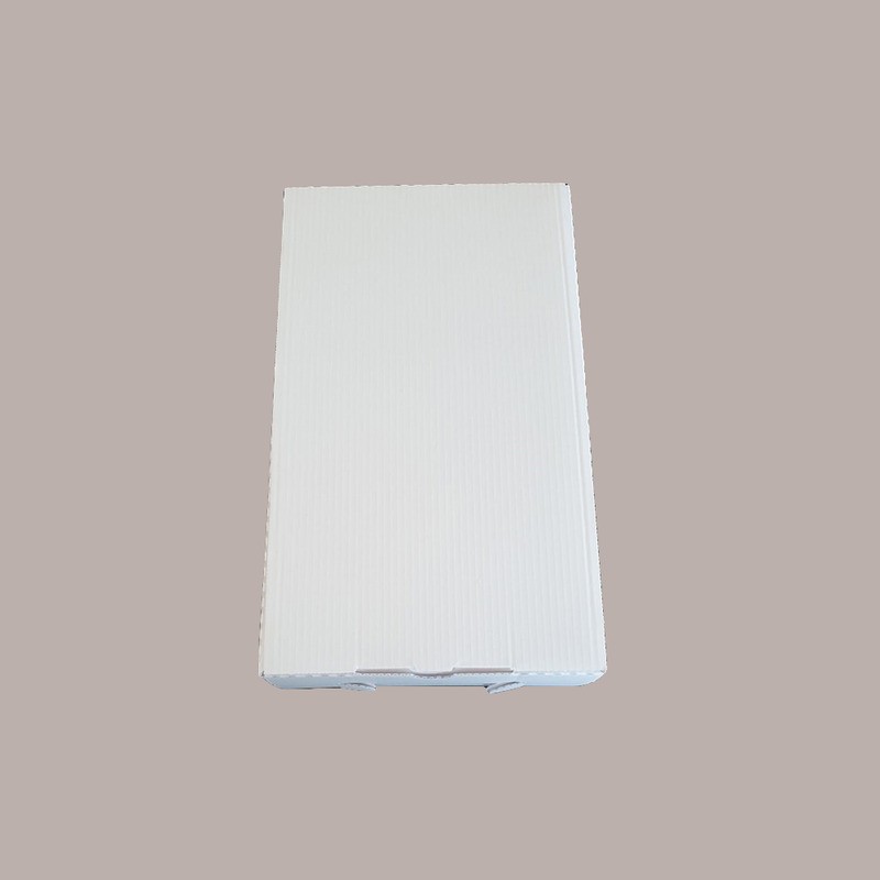 50 Pz Scatola Asporto Triplo Vegetale Bianca Stesa 290x170H75 [a1683596]