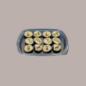 50 Pz Vaschetta Nera Sushi Uso Caldo 800cc 285x185H35 [4ba4e950]