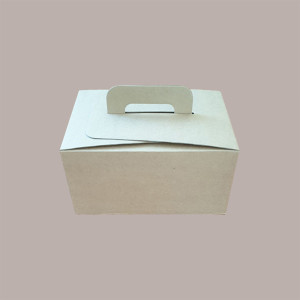 10 Bauletto Grande Take Away Food Box Carta Avana 280x200H140 [ec3a4b56]