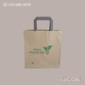 200 Pezzi Borsa Carta Avana Gelateria Amica Natura 26+16x17 [af049c6e]