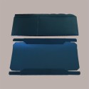 2 Pz Scatola Baule+Coperchio Carta Pelle Nero 400x285H240 mm [752813c0]