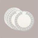 100 Pz Pizzi Pasticceria Carta Bianchi Tondi Centrini Dm160 mm [b56bd90c]