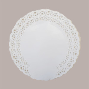 100 Pz Pizzi Pasticceria Carta Bianchi Tondi Centrini Dm160 mm [db505b05]