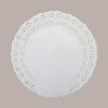 100 Pz Pizzi Pasticceria Carta Bianchi Tondi Centrini Dm160 mm [db505b05]