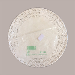 100 Pz Pizzi Pasticceria Carta Bianchi Tondi Centrini Dm160 mm [de001c1b]