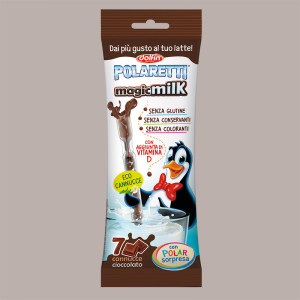 42 Pz Polaretti Magic Milk Cioccolato Sorpresa Cannuccia Bio Dolfin [506f4228]