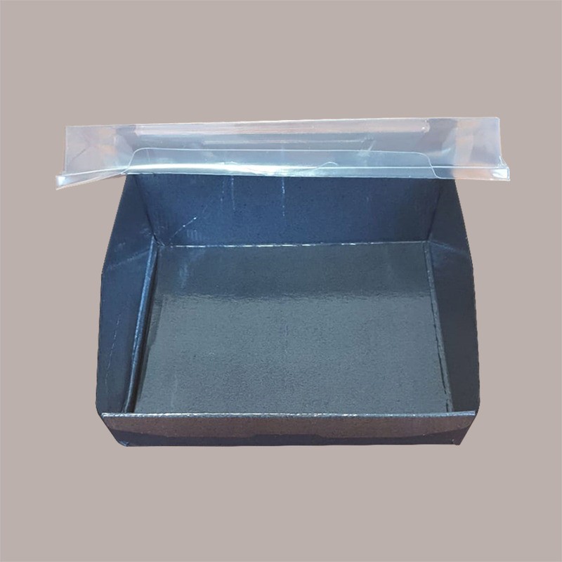 15 Pz Box Alimenti Carta Nero Sushi Quadrato +Coperchio PRYSMA [ce73cb80]