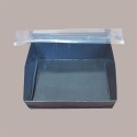 15 Pz Box Alimenti Carta Nero Sushi Quadrato +Coperchio PRYSMA [ce73cb80]