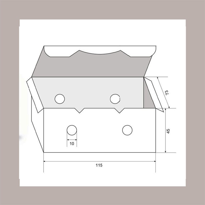 100 Pz Porta Crocchette Piccolo Fritti Asporto Avana BIO 115x73H45 [a6971b30]