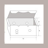100 Pz Porta Crocchette Piccolo Fritti Asporto Avana BIO 115x73H45 [a6971b30]