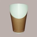 100 Pz Bicchiere Carta Avana Porta Patatine Maxi Bio Compostabile [b47cc834]