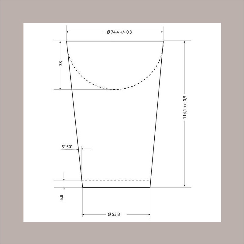 100 Pz Bicchiere Carta Avana Porta Patatine MINI Bio Compostabile [8fc4272c]