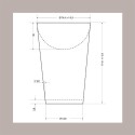 100 Pz Bicchiere Carta Avana Porta Patatine MINI Bio Compostabile [8fc4272c]