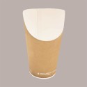 100 Pz Bicchiere Carta Avana Porta Patatine MINI Bio Compostabile [38d9e628]