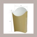 100 Pezzi Porta Patatine Grande Maxi Biodegradabile e Compost [98f6465f]