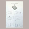 5 Pz Book Libro Scatola Carta Cioccolatini Marrone 145x145H40 mm [bfb4833d]