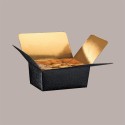 10 Pz BALLOTIN Scatola Porta Cioccolatini Pelle Nero 115x75H50 [4e4fff84]