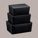 10 Pz BALLOTIN Scatola Porta Cioccolatini Pelle Nero 140x90H60 [b938ee35]