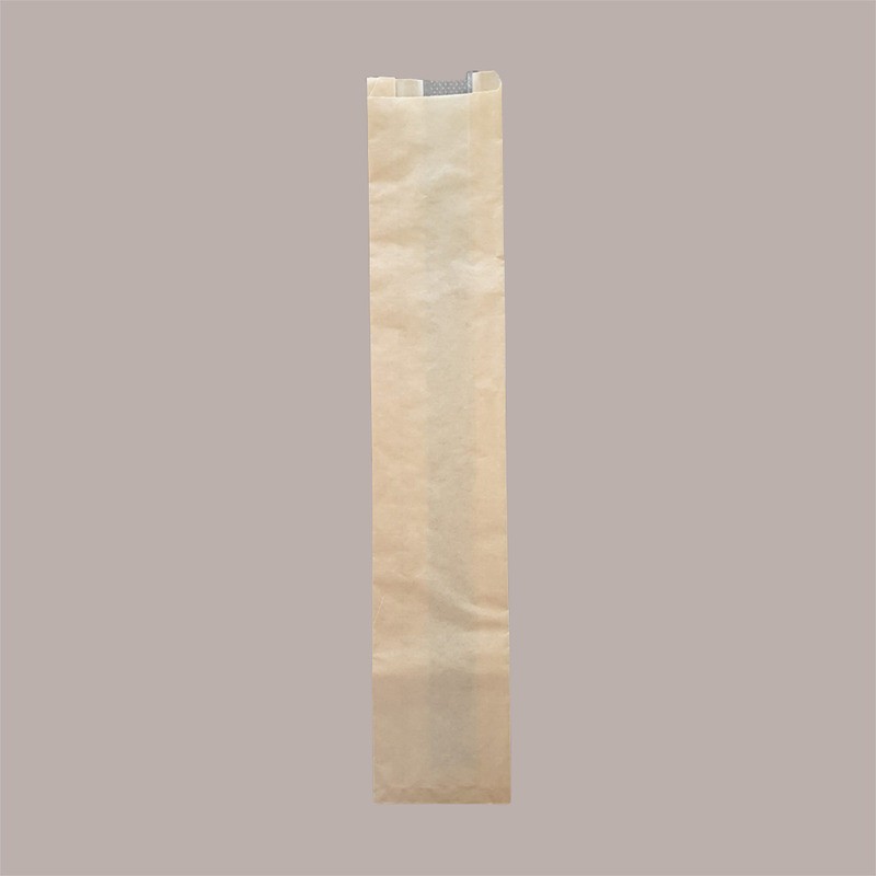 1000 pz Sacchetto Carta Avana Baguette Finestra Microf. 12+4H65 [816cd74b]