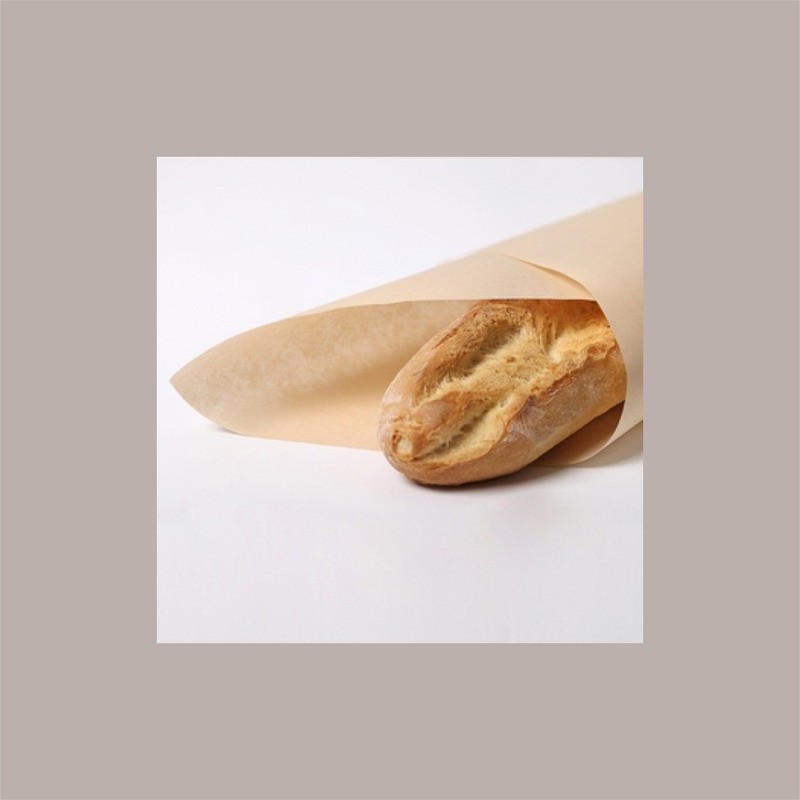 1000 pz Sacchetto Carta Avana Baguette Finestra Microf. 12+4H65 [bb28bec7]