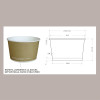 60 Pz Coppa in Carta Avana per Macedonia 350 Gelato 390 Ml [bf7ca236]