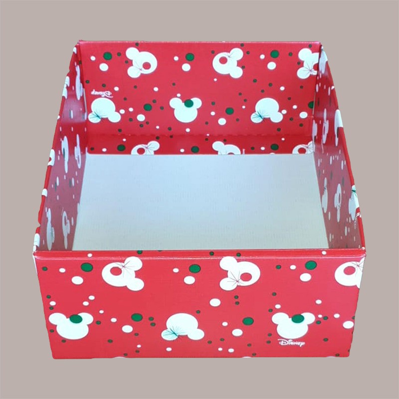 3 Pz Scatola Baule+Coperchio Carta Mickey's Disney 380x260H130 [10b3a0c7]