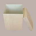 5 Pz Scatola Baule+Coperchio Carta Onda Avana 250x250H200 mm [0fdde8d6]