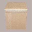 5 Pz Scatola Baule+Coperchio Carta Onda Avana 250x250H200 mm [b8c029d2]