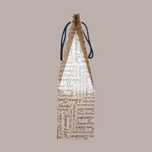20 Pz Shopping Box 1 Bottiglia Carta Words con Cordini 95x95H380 [a3a71b32]