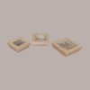 30 Box Alimenti Grande Asporto Carta Marrone Finestra 195x195H52 [c69b3697]