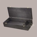 Cassetta Baule Nero in Legno di Betulla per Prosciutto con Clip Oro [c1c86bac]