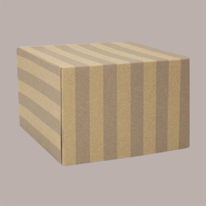 5 Pz Porta Torta Gelato Carta Gessato Cubetto Box 33x33H15 [d037b3b5]