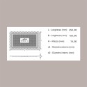 25 Pz Vassoio Rettangolare Medoro Oro Plastica Rigido 15x25 Alcas [f96ad618]