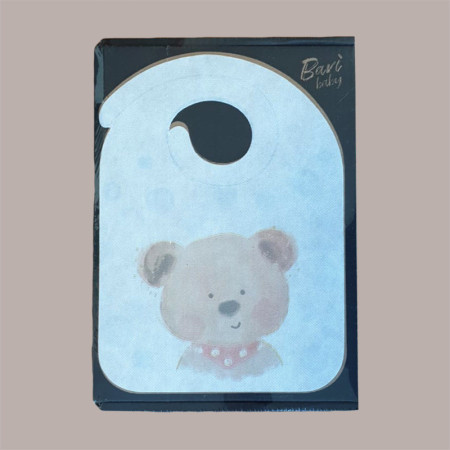 300 Pz Bavaglini Baby Bambino Fantasia Orsetto Puppy Tessuto Tnt [6879c1ec]