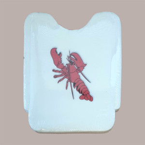 100 Pz Bavaglio BIG Monouso Fantasia Aragosta Tessuto Tnt 43x46 [482d08d3]