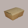 60 Box Alimenti Asporto 2 Scomparti in Carta Marrone 170x140H65 [82b9a535]