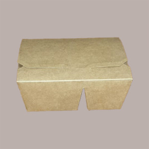 60 Box Alimenti Asporto 2 Scomparti in Carta Marrone 170x140H65 [ec82273c]