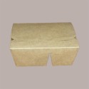 60 Box Alimenti Asporto 2 Scomparti in Carta Marrone 170x140H65 [ec82273c]