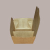 60 Box Alimenti Asporto 2 Scomparti in Carta Marrone 170x140H65 [e9d26022]