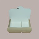 60 Box Alimenti Asporto 2 Scomparti Carta Champagne 195x140H45 [e2db963f]