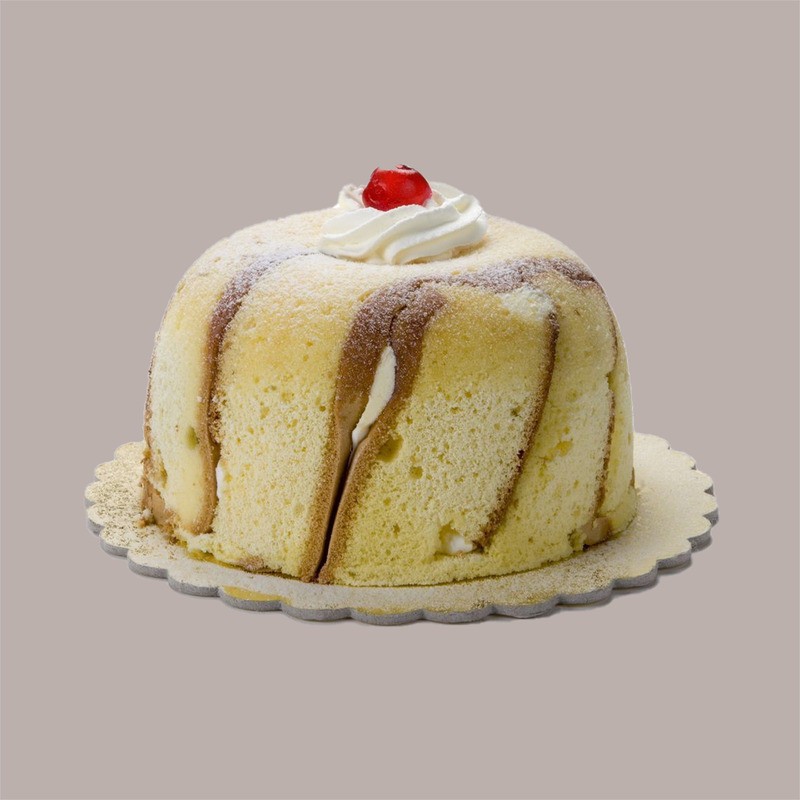 25 Pz Zuccotto 5 Porzioni Liscio con Coperchio Trasparente 500g [62530b44]