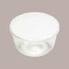 10 Pz Zuccotto 12 Porzioni Liscio con Coperchio Trasparente 1200g [180f3741]
