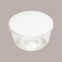 10 Pz Zuccotto 14 Porzioni Liscio con Coperchio Trasparente 1500g [9fa3ef40]